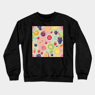 Fruity Pastel Pattern Crewneck Sweatshirt